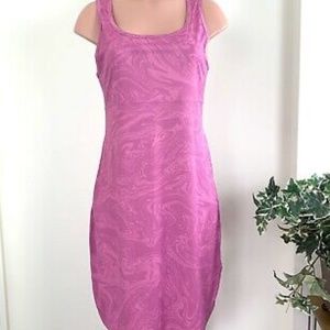 COLUMBIA OMNI SHIELD Shirt Dress Size Medium Pink